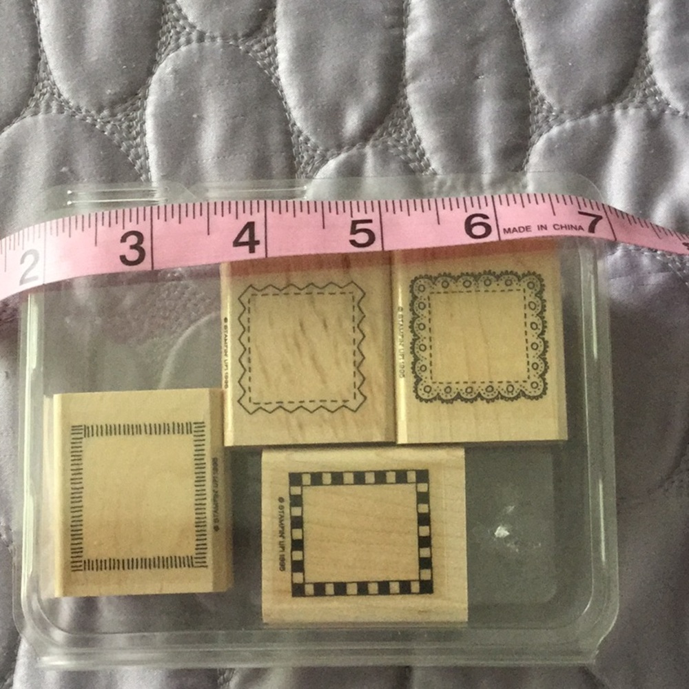 Stampin’ Up square mini frames rubber stamps